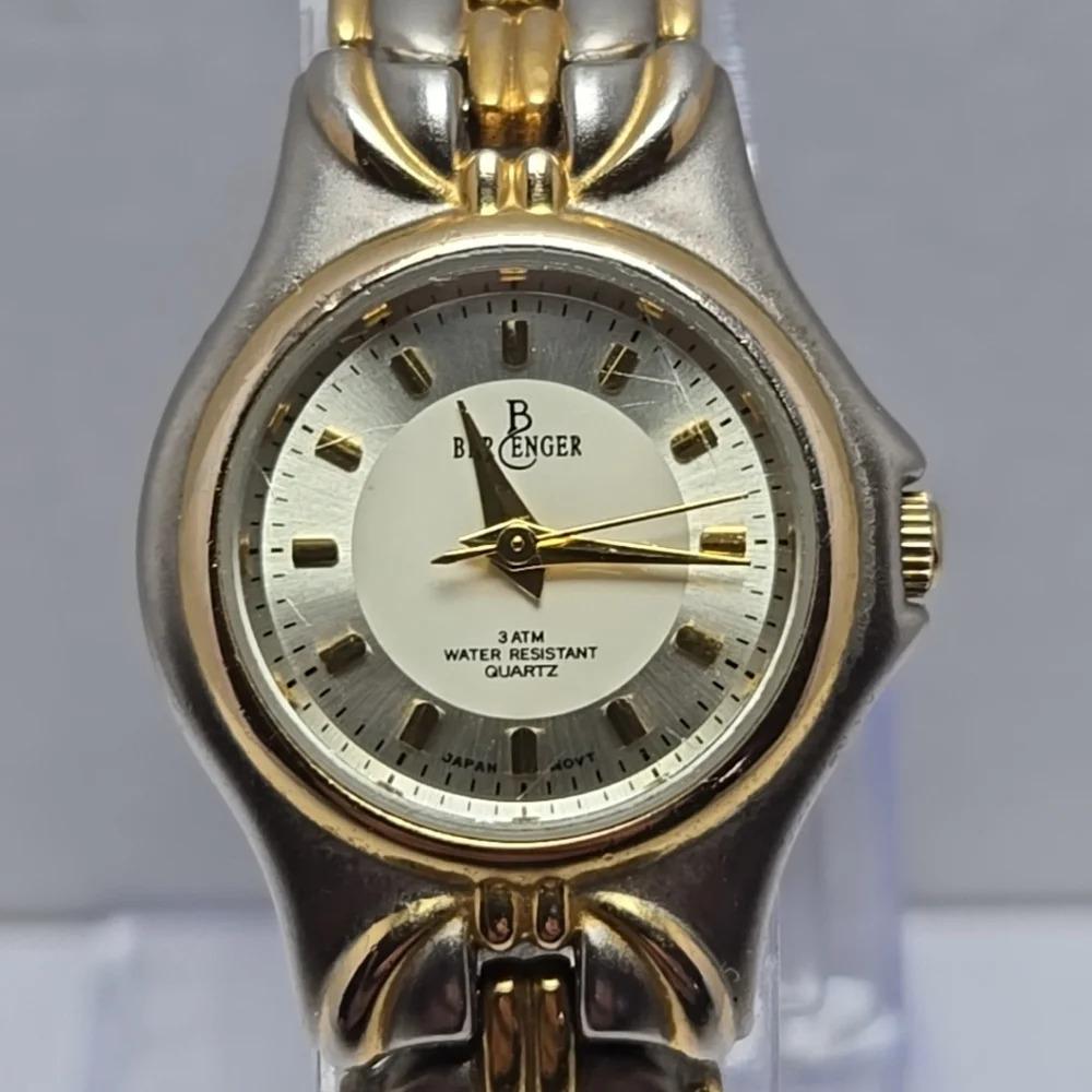 Womens Berenger 25mm Gold Watch 1 Micron 16/23 kt Solid Brass Case New Battery